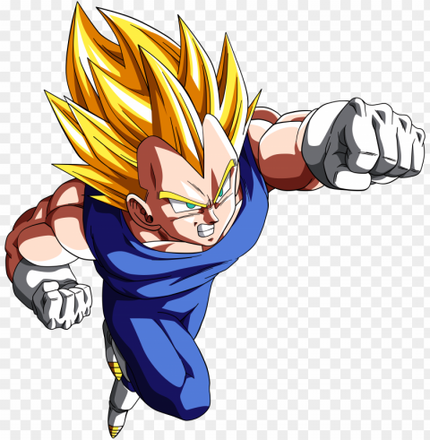 represented by nickzambuto - super saiyan vegeta Isolated Graphic in Transparent PNG Format
