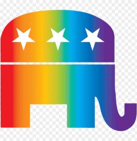 republican elephant Clean Background Isolated PNG Graphic