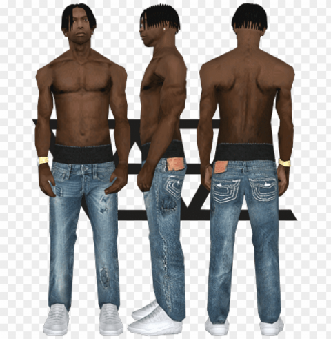 req dafe skin - gta sa chief keef ski Isolated Character in Transparent Background PNG