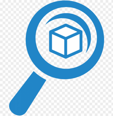 research icon - research blue icon Transparent PNG Isolated Object Design