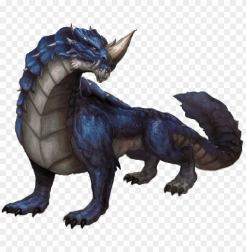 resembling a wingless blue dragon the guard drake - hoard of the dragon queen guard drake PNG with Isolated Object and Transparency