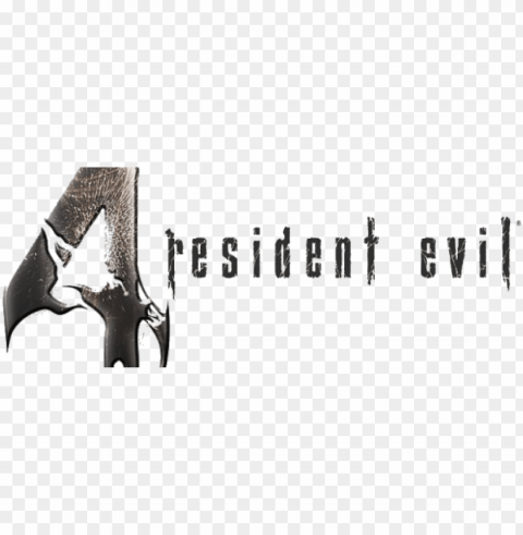 resident evil 4 hd - resident evil 4 logo Isolated Design Element in Clear Transparent PNG