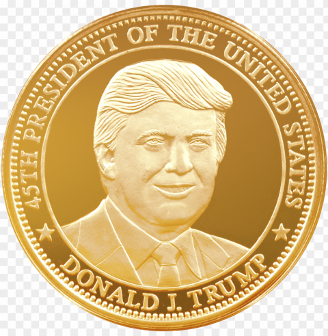 resident gold freedom - noble gold trump coin 2020 Free download PNG images with alpha transparency