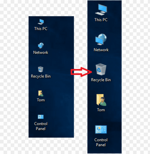 resize desktop icons - icon Alpha channel transparent PNG