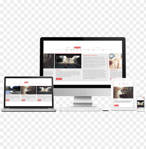 Responsive Website Design - Website Isolated Element In Transparent PNG