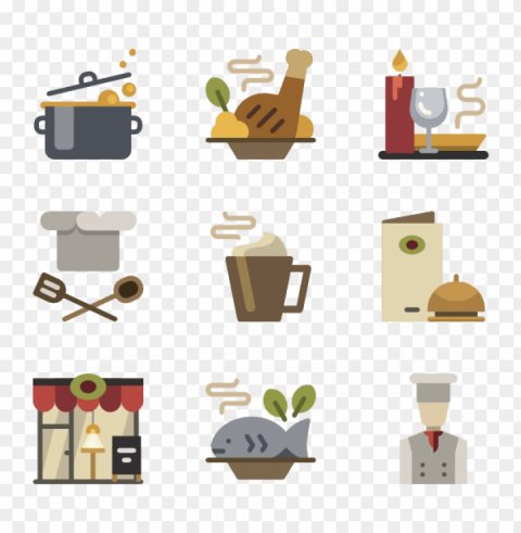 restaurant Isolated Illustration on Transparent PNG images Background - image ID is 58a708b6