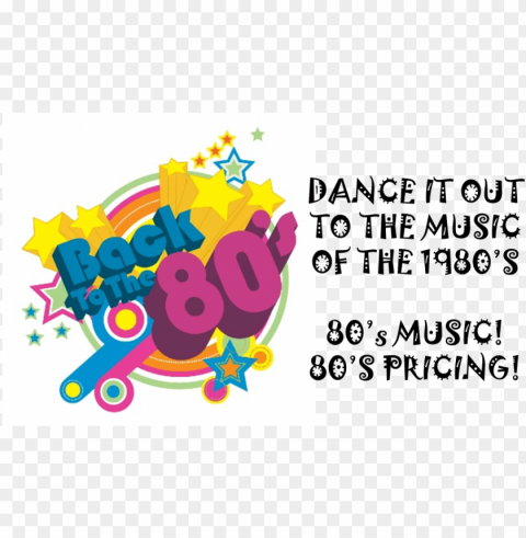 retro rewind 80's dance party - love 80's music PNG files with alpha channel assortment