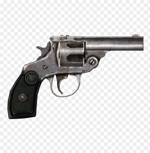 Revolver Clear Background PNG Isolated Item