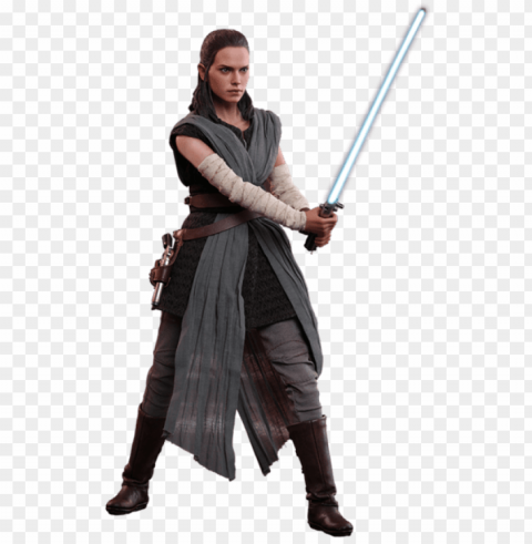 rey the last jedi costume Clear background PNG images comprehensive package