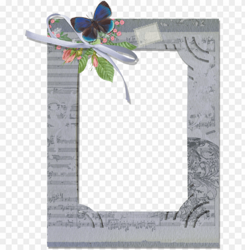 rey frame with butterfly - frame free designs clip art Transparent background PNG images comprehensive collection