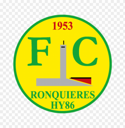 rfc ronquieres-hy 86 vector logo Isolated Design Element in Clear Transparent PNG