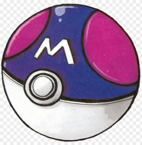 rg master ball from the official artwork set for pokemon - bulbapedia PNG images for editing