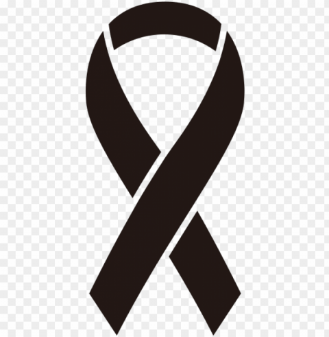 Ribbon Sticker Icon Black2 - Ptsd Awareness Ribbon Clear Background PNG Images Diverse Assortment