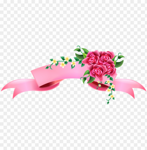 ribbon vector download - pink ribbon banner Transparent Background PNG Isolated Item
