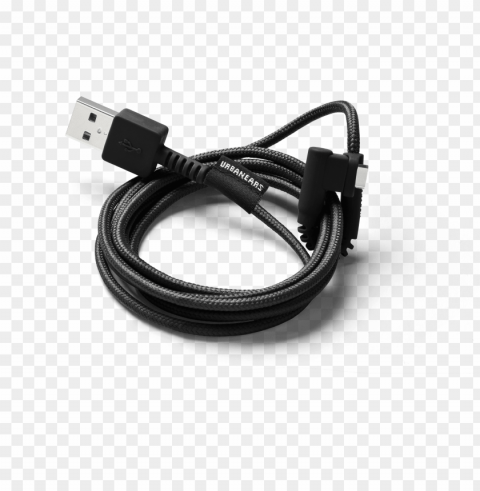 rice usd8 - urbanears concerned micro usb cable black PNG files with no backdrop required PNG transparent with Clear Background ID 0bb7a067