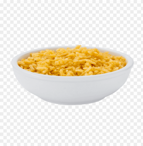 Rice yellow Rice Thai Cuisine Jasmine Rice Isolated Design Element in Clear Transparent PNG