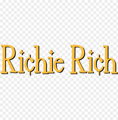 richie rich movie logo - richie rich cartoon logo Isolated Item on HighQuality PNG