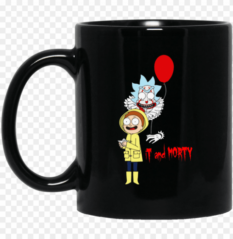 rick and morty it clown and morty mug - marshmello funny Transparent PNG graphics bulk assortment
