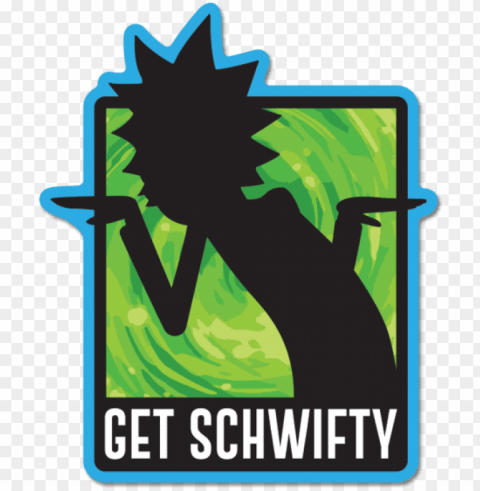 rick and morty - rick and morty logo get schwifty Isolated Artwork on Clear Transparent PNG