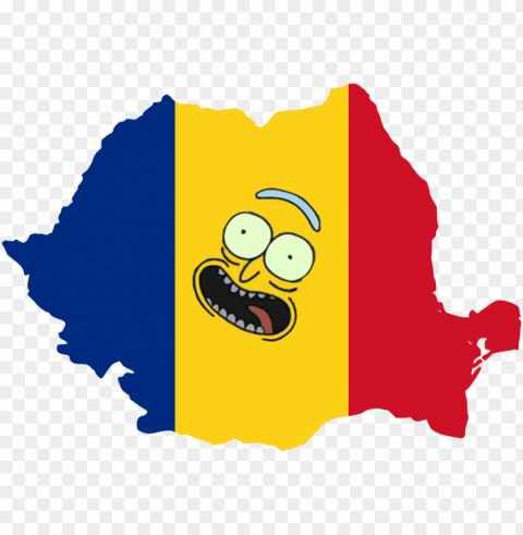 rick - romania flag map HighQuality Transparent PNG Isolated Graphic Element