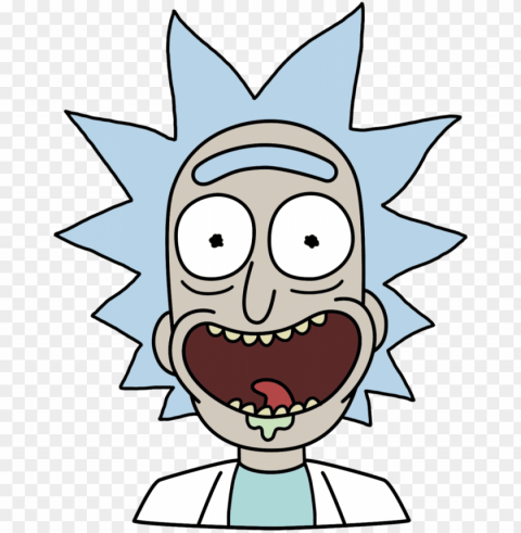 rickandmorty rickhappy1500 - rick and morty rick face PNG without background