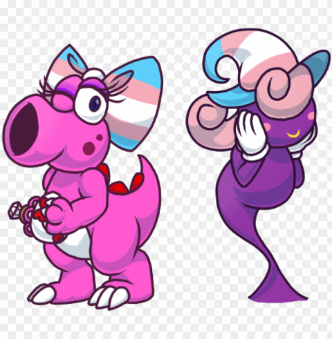 ride month - trans pride birdo Isolated Subject with Clear Transparent PNG