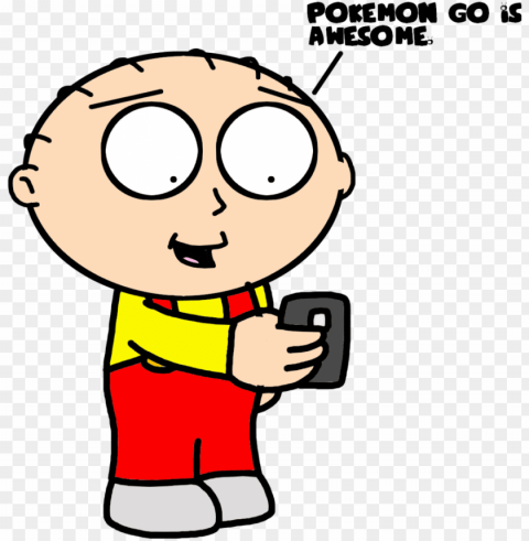 riffin playing pokemon - cartoo Transparent Background PNG Isolation