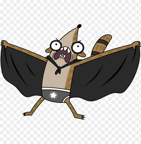 rigby vector - regular show rigby Transparent Background Isolated PNG Design