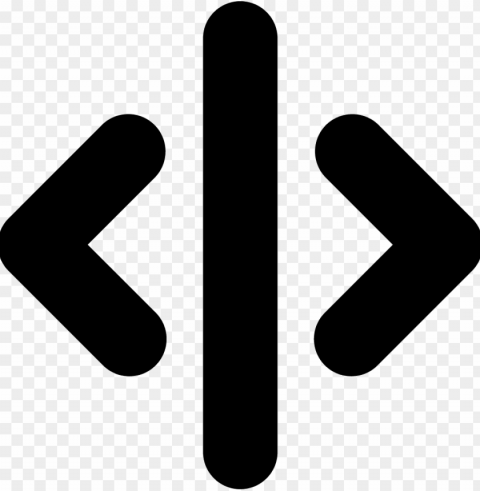 Right And Left Arrows With Vertical Line In The Middle - Separation Icon PNG Images No Background