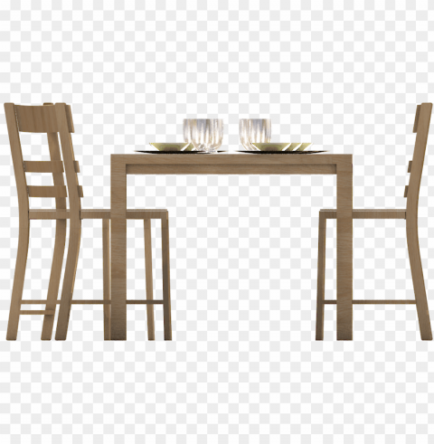 rightview - table with chairs front view PNG transparent pictures for editing