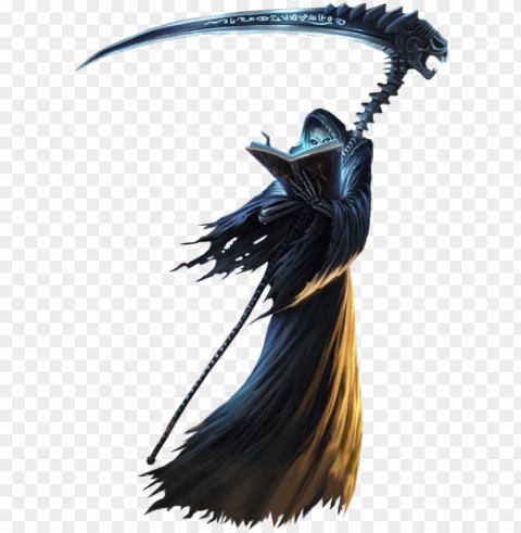 rim reaper karthus image - grim reaper on background Isolated Subject in Transparent PNG Format