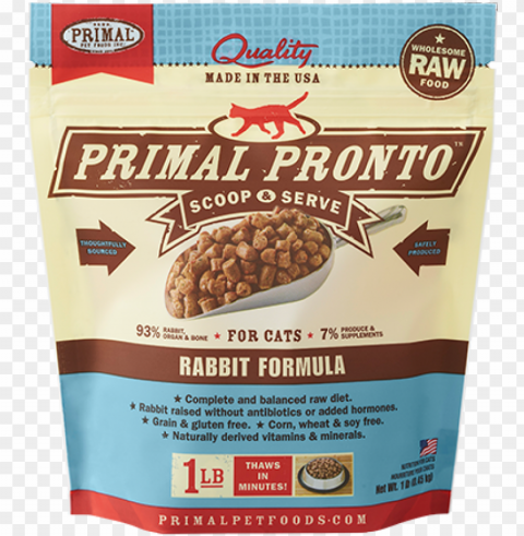 rimal pet foods primal pronto raw canine chicken formula Isolated Item on Clear Background PNG