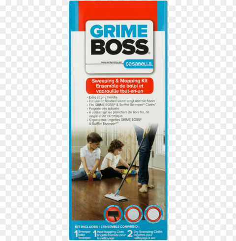 rime boss sweeper or mop kit 11 pound Isolated Item on Clear Background PNG