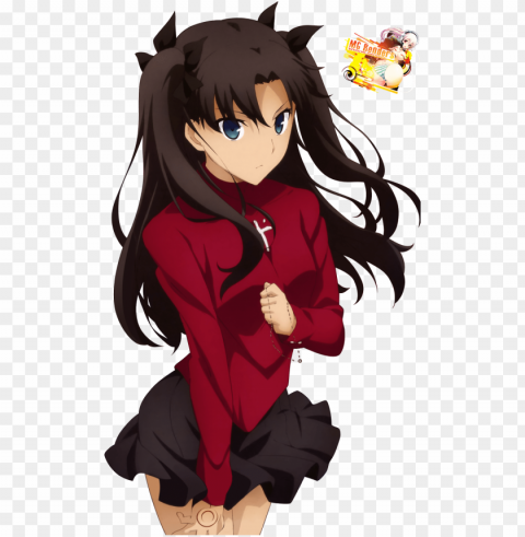 Rin Tohsaka Iphone X PNG Files With Clear Backdrop Assortment