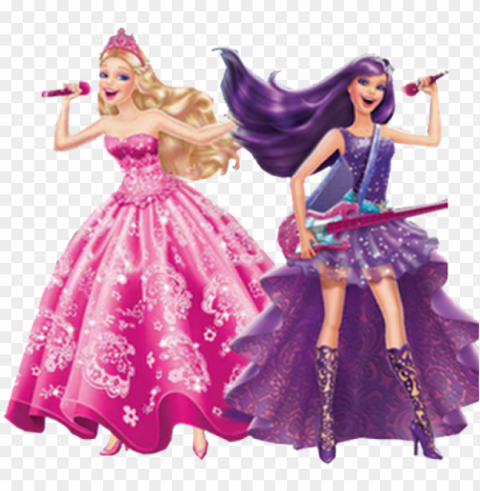 rincesa barbie - barbie princess and the popstar Clear background PNG images comprehensive package