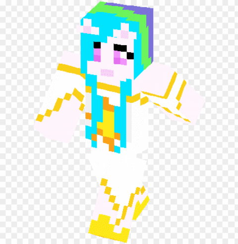 rincess celestia skin - minecraft cute rainbow girl skins Alpha channel PNGs PNG transparent with Clear Background ID f02e4116