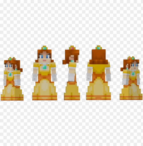 rincess daisy minecraft official skin by michael lol-da3bzco - minecraft HighResolution PNG Isolated Artwork