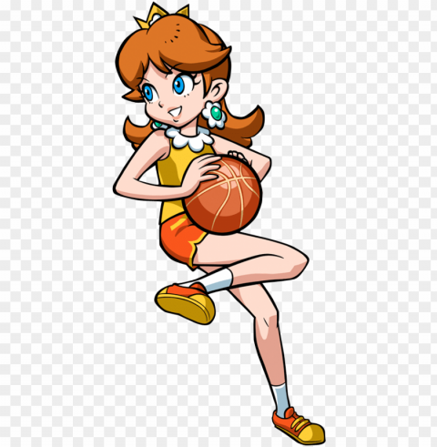 rincess daisy princess daisy soccer - princess daisy mario hoops 3 on 3 HighQuality Transparent PNG Isolated Object