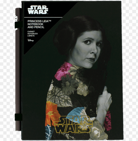 rincess leia notebook with pencil - star wars Isolated Item with Clear Background PNG