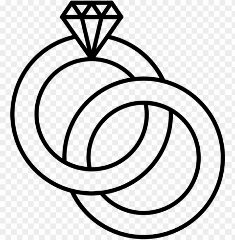 ring drawing wedding band - cincin pernikahan vektor PNG graphics for presentations