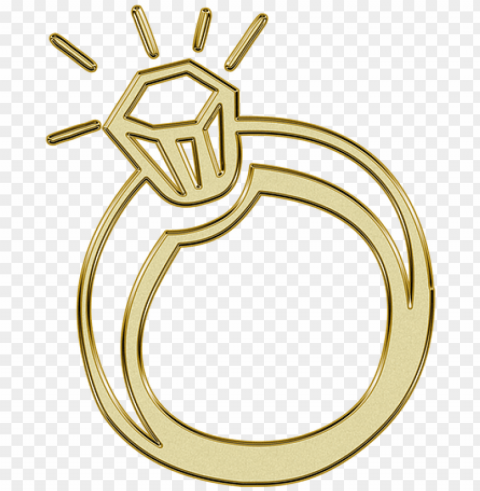 ring gold golden symbol glitter wedding - gold Clear background PNG clip arts