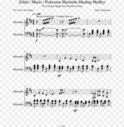 rint - thomas bergersen immortal sheet music Clear Background PNG Isolated Design