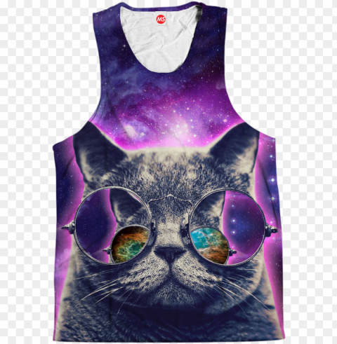ripped kitten tank to PNG transparent images for printing