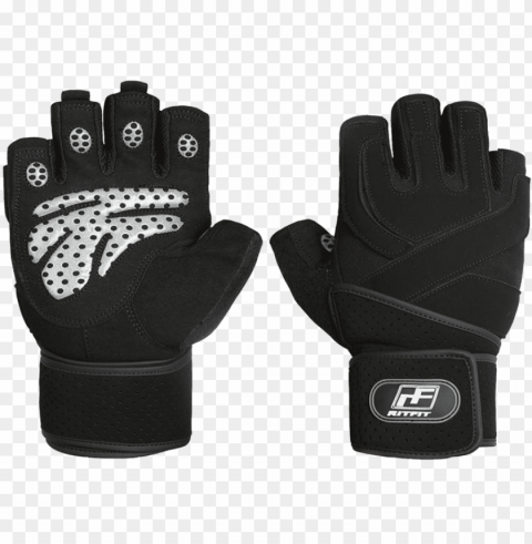 Ritfit Padded Anti-slip Weight Lifting Gym Gloves - Gym Gloves PNG No Watermark