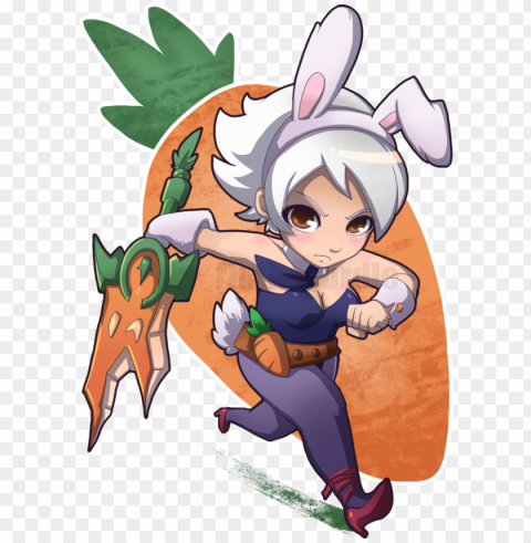 riven lol chiby - league of legends chibi battle bunny riven 11 oz custom Clear Background PNG Isolation