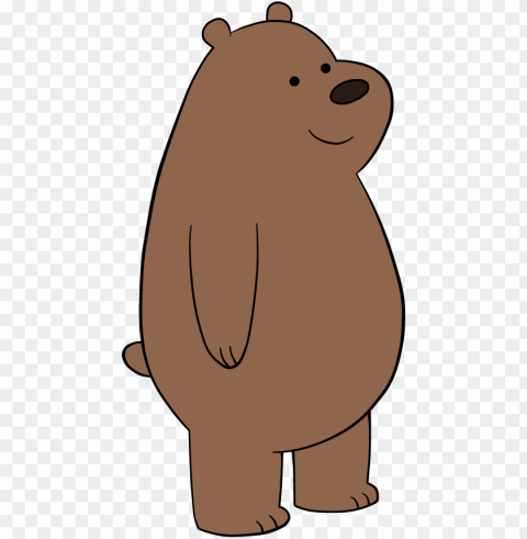 rizzly beardesigns - we bare bears Isolated Element on Transparent PNG