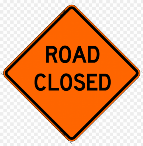 road closed - road work si PNG Isolated Illustration with Clear Background