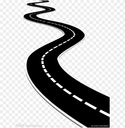 road clipart - road Transparent Background Isolated PNG Illustration