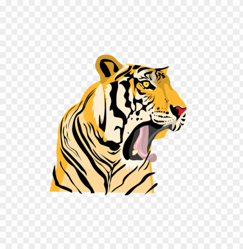 roaring tiger PNG images with cutout