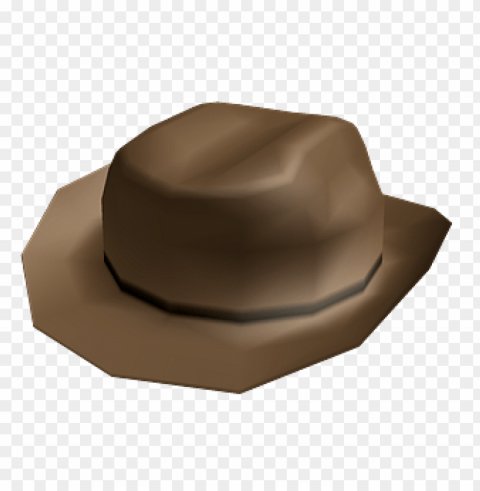 roblox brown cowboy hat Transparent background PNG stock